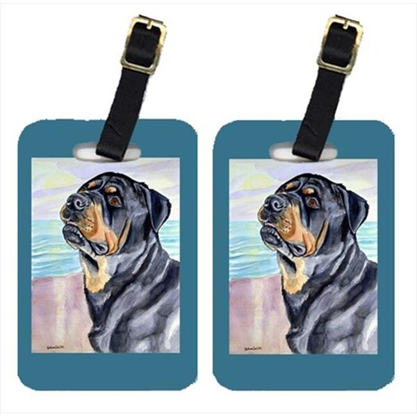 Carolines Treasures Carolines Treasures 7107BT Pair Of 2 Rottweiler Luggage Tags 7107BT - main